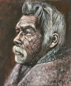 Les vallées du temps Peinture acrylique Hauteur : 650 mm - Largeur : 500 mm Tarif : 700 €