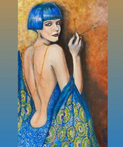 Les bleus au corps Peinture acrylique Hauteur : 650 mm - Largeur : 500 mm Tarif : 700 €